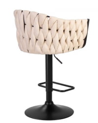 Стул барный DOBRIN LEON (бежевая ткань (LAR 275-1)) 2 шт