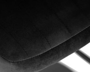 Стул барный ДОБРИН CХАРЛЙ БЛАCК (черный велюр (МДЖ9-101)) 2 шт / DOBRIN CHARLY BLACK (MJ9-101))