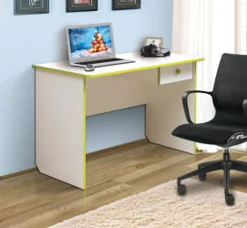 Стол компьютерный №6 Белый/Синий