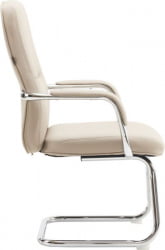 Кресло для посетителей Everprof Vesta CF Экокожа Бежевый