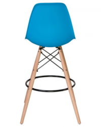 Стул барный DOBRIN DSW BAR (ножки светлый бук, цвет сиденья голубой (BE-02)) 2 шт