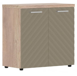 Шкаф с глухими малыми дверьми и топом Torr LUX TLLC 85.1 Дуб Каньон Капучино
