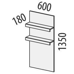 Полка навесная (лев/прав) Николь 603.25