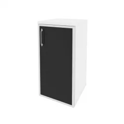 Шкаф низкий узкий правый ONIX O.SU-3.2R(R) black Белый Бриллиант