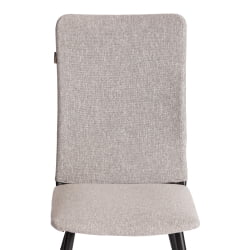 Стул со спинкой La Rousse NEW, ткань рогожка, серый/черный, 3M 16/2, 45x55x93 см