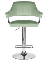 Стул барный ДОБРИН CХАРЛЙ (пудрово-мятный велюр (МДЖ9-87)) 2 шт / DOBRIN CHARLY (MJ9-87))