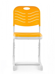 Стул ученический регулируемый пластиковый (рост 5-7) Желтый