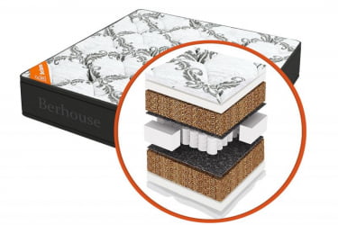 Матрас Mega кокос 30 TFK Gray Night (Berhouse) Размер: 2000х1900 мм 