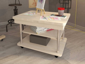 Журнальный столик на колесиках Агат-22.2 Дуб кобург