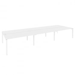 Рабочая станция на П-образном м/к ОНИКС О.МП-Д.РС-6.4.8 Белый Бриллиант / ONIX O.MP-D.RS-6.4.8