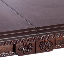 Раздвижной овальный стол COPPOLA бук, мдф, 140+40x80x77см, Tobacco, узор прямой