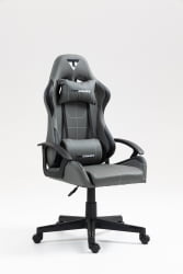 Кресло спортивное TopChairs Wyvern серо-черный