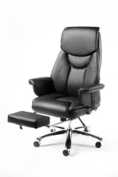 Кресло офисное Парламент H-2021 Черная экокожа