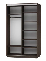 Шкаф-купе двухдверный Экспресс Дуо 1400х2400h Сакура/Венге