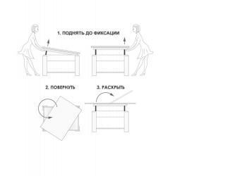 Стол-трансформер Агат 34.10 Кронберг-Белый песок
