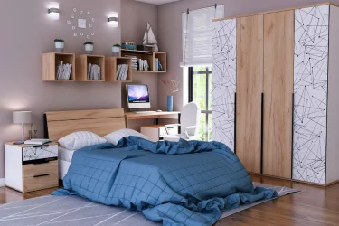 Модульная детская Урбан Урбан №2 Белый/Дуб Золотой