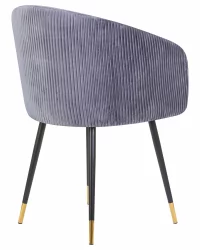 Стул обеденный DOBRIN MARY Серый велюр 1922-19