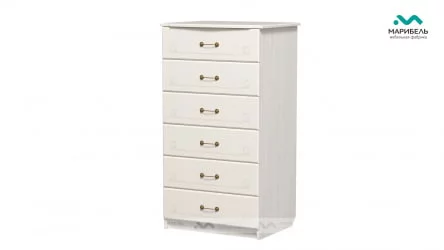 Комод ИВУШКА-5 Дуб беленый/Туя светлая