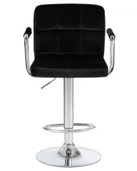 Стул барный DOBRIN KRUGER ARM (черный велюр (MJ9-101)) 2 шт