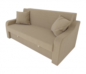 Диван Аккорд Большой (Berhouse) Цвет фасада: Беж Велюто 05; Тип: Прямой; Материал фасада: Металл/Велюр