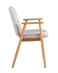 Стул обеденный Philo с деревянными ножками серый