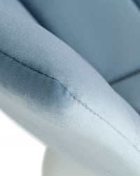 Стул барный DOBRIN TAILOR WHITE (пудрово-голубой велюр (MJ9-74)) 2 шт