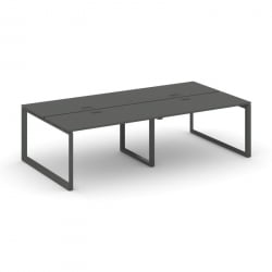 Рабочая станция двухсторонняя Стайл Проджект СН-59О.ДРС-034 Антрацит/Металл Антрацит/Черный Заглушка / SN-59O.DRS-034