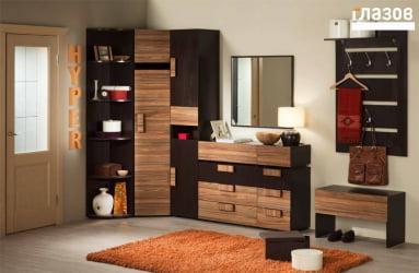 Прихожая композиция 1 Hyper Палисандр/Венге