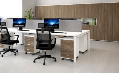 Мебель для офиса Sigma №5 Белый Дуб темный