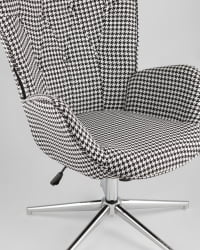 Кресло регулируемое Филадельфия Черно-белое