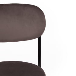 Стул REVO (mod. 7033) ткань/металл, 47х54х82 см, высота до сиденья 47 см, темно-серый barkhat 14/черный