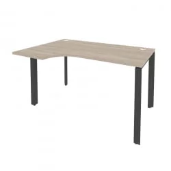 Стол эргономичный левый на П-образном м/к ONIX O.MP-SA-2L Дуб Аттик/Антрацит