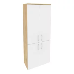 Шкаф высокий широкий ONIX O.ST-1.3 Тиквуд Светлый/Белый