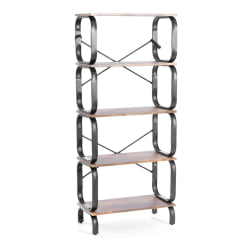 Стеллаж WS-04 60x30x140 см, burnt