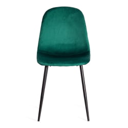 Мягкий стул BREEZE (mod. 4724) вельвет/металл, 44 х 53 х 87 см, Light dark green (изумрудный) HLR56 / черный