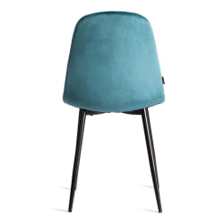 Стул BREEZE (mod. JSC-58) Велюр/металл , 44 х 53 х 86 см, light blue (светло-синий) HLR60 / черный