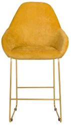 Стул полубарный Kent Желт/Линк Золото