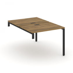 Двойной стол-надставка на опорную тумбу CONCEPT CN.DSN-001 Сандал Янтарный Черный