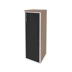 Шкаф средний узкий правый ONIX O.SU-2.4R(R) black Дуб Аризона