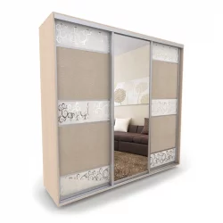 Шкаф-купе 3-х дверный Акцент-Лайн КС 1800х600 Дуб молочный