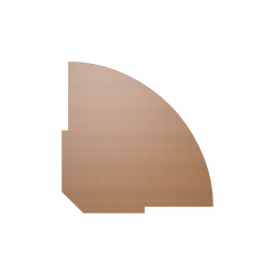 Полка для стойки угловой Riva А.РС-5.1 Груша Ароза