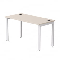 Стол прямой на металлокаркасе, опоры 90 гр Everprof EVO 254S007 Кашемир Белый