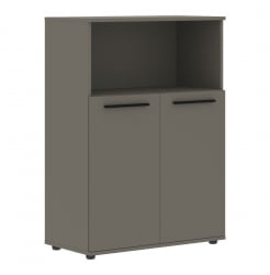 Шкаф с глухими малыми дверьми EDIS EMCS 85.3 Мокко Черный Мокко