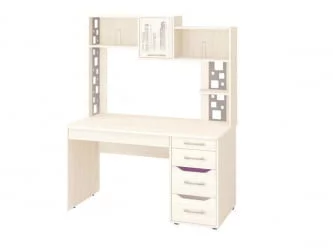 Стол компьютерный с надстройкой Мегаполис 55.14 55.19 Сосна Астрид