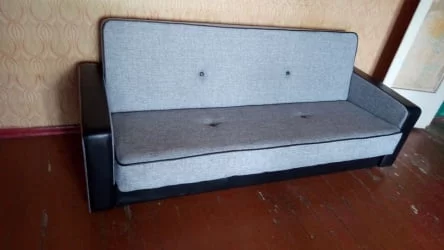 Диван-кровать Престиж Рогожка B1 Лаки блэк