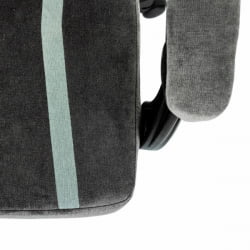 Геймерское кресло BRABIX Shooter GM-12, 2 подушки, ткань, серое