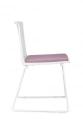 Кресло Simple X-19 Белый/Розовый