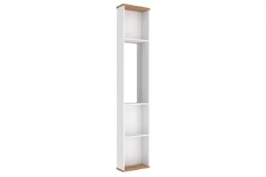 Стеллаж с зеркалом Урбан ЛД 528.080.000 Белый/Дуб золотой