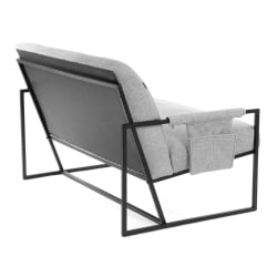 Диван Charli LUX/Чарли Люкс велюр/букле, VT shape silver