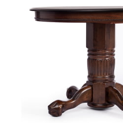 Раздвижной овальный стол Rochester -STC- (4260-STC) дерево гевея/мдф, 106 (150) х 106 х 75 см, Tobacco